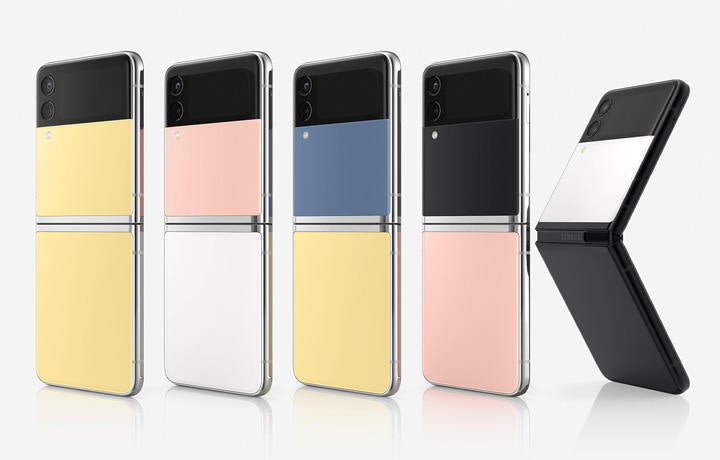 Samsung Galaxy Z Flip3 Bespoke Edition in verschiedenen Farben