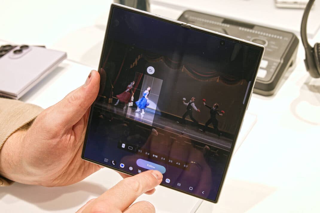 "MyFanCam" auf dem Samsung Galaxy Z Fold 8 Ultra ausprobiert