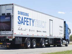 Ein Lkw von Samsung