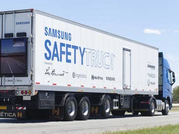 Ein Lkw von Samsung