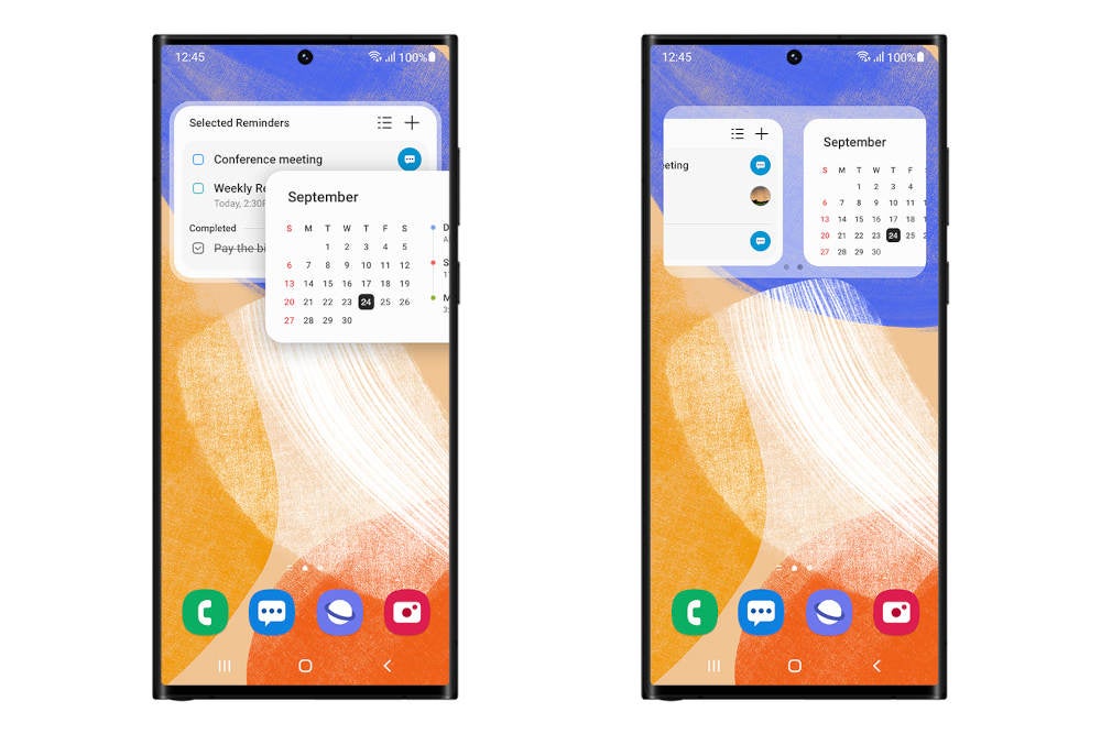 Samsung One UI 5 Beta - Widgets ordnen