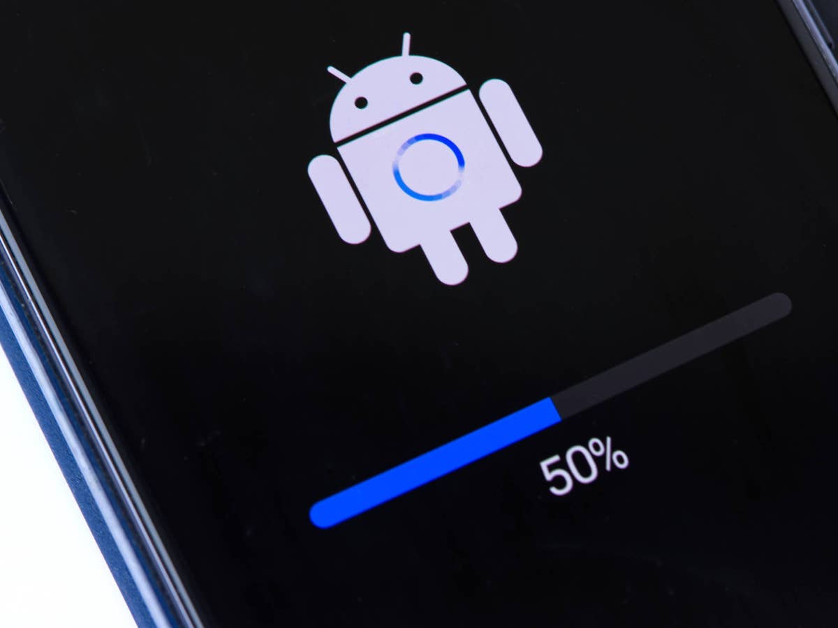 Update läuft auf einem Android-Smartphone