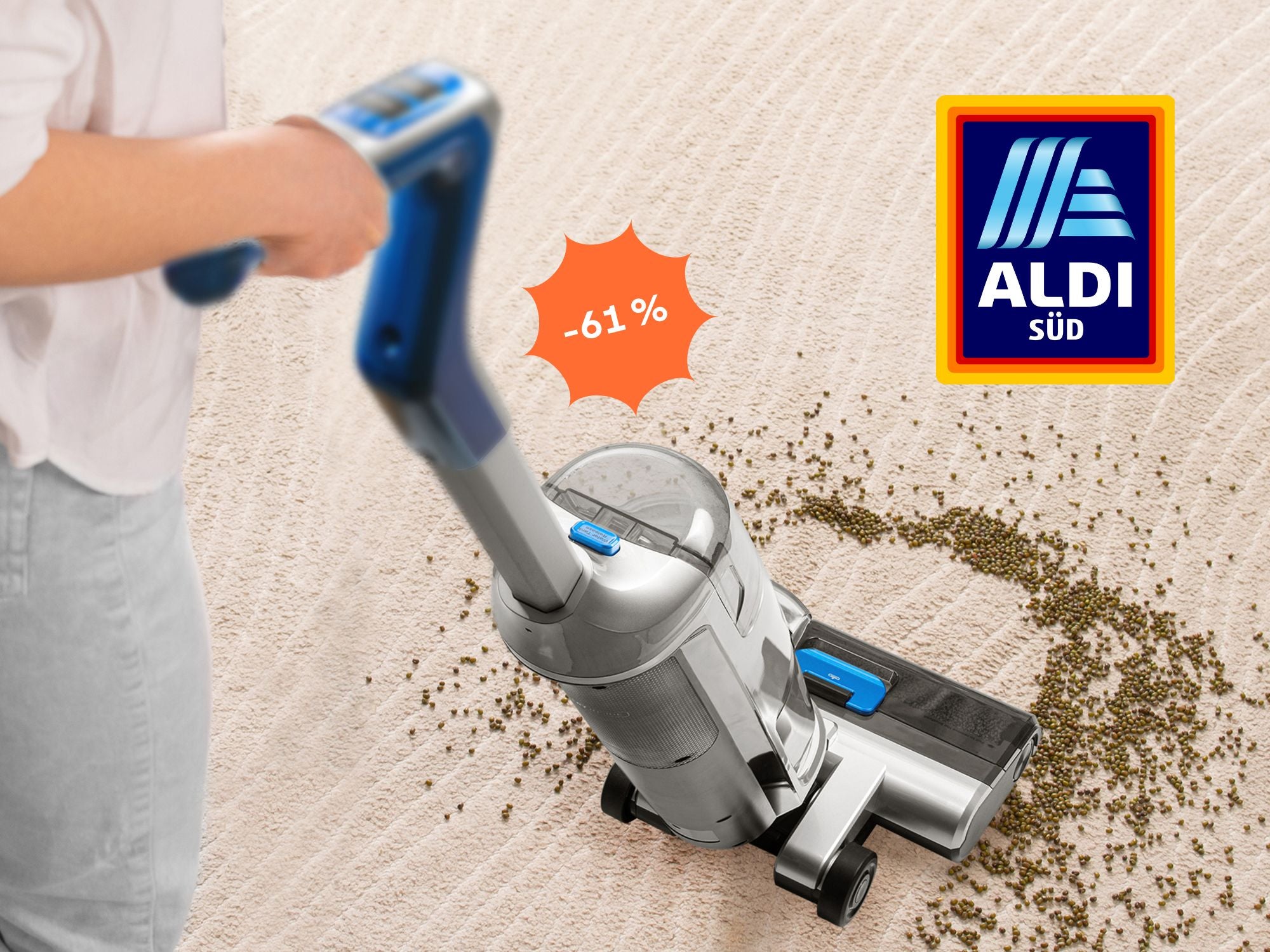 #Saugen und Wischen in einem: Aldi verramscht geniales Haushaltsgerät mit über 60 % Rabatt #Saugen und Wischen in einem: Aldi verramscht geniales Haushaltsgerät mit über 60 % Rabatt