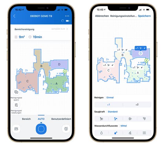 Saugroboter-App von Ecovacs