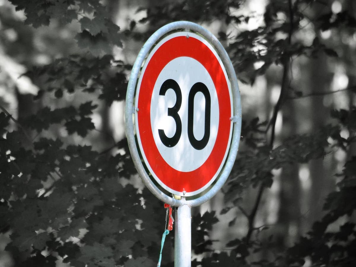 Tempo 30-Schild