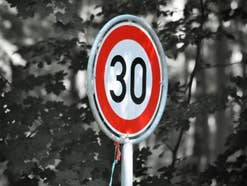 Tempo 30-Schild