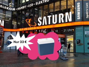 Schnäppchenpreis - Saturn will gerade nur 33 Euro für diese elektrische Kühlbox