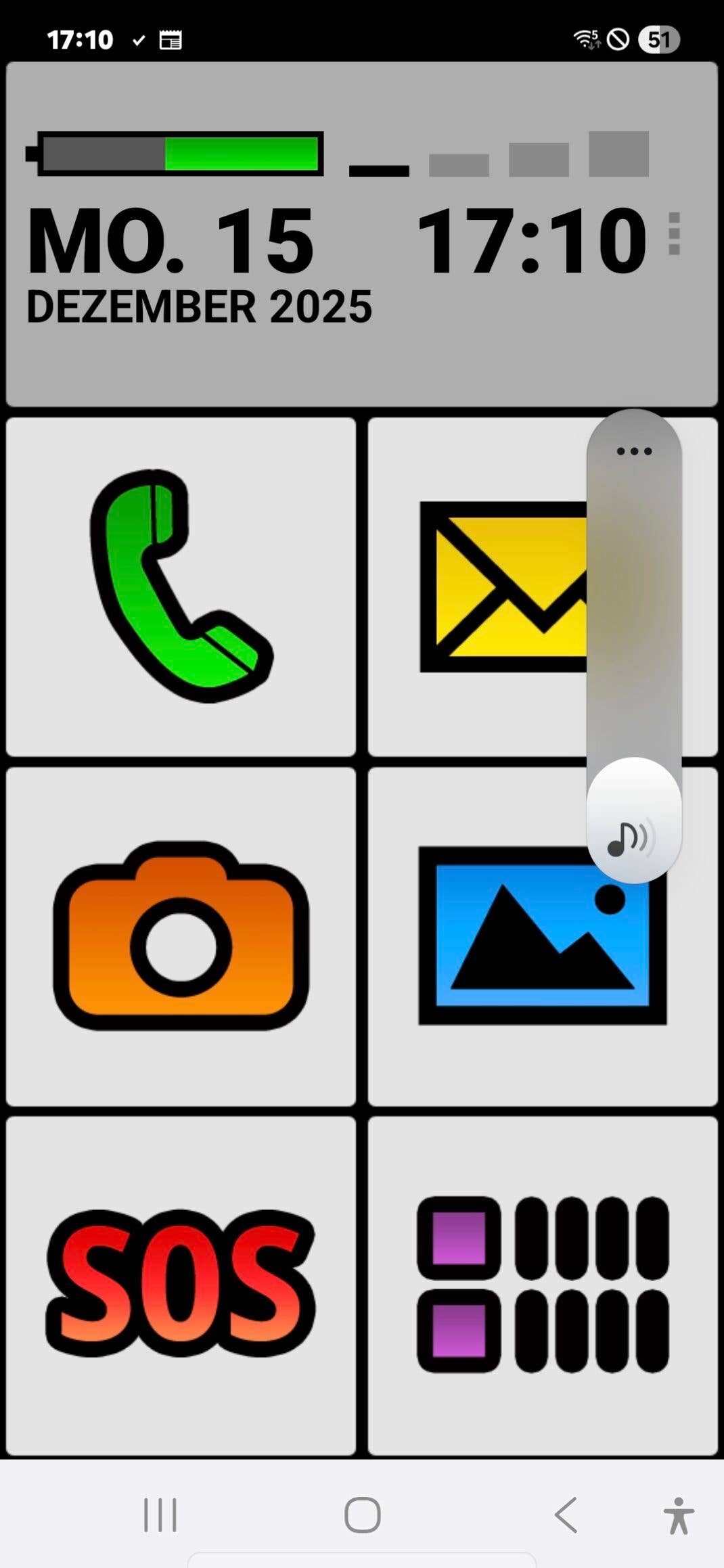 BIG Launcher: Soll ein Senioren-Smartphone sparen