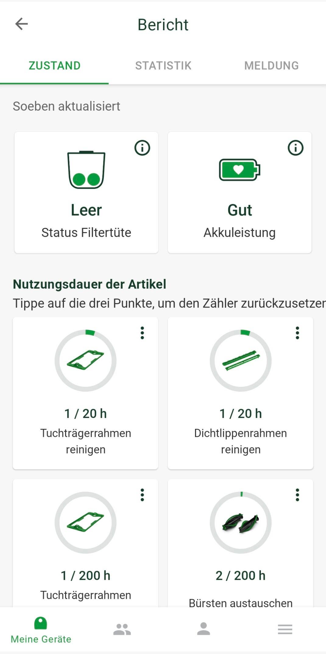 Screenshot aus der MyKobold-App
