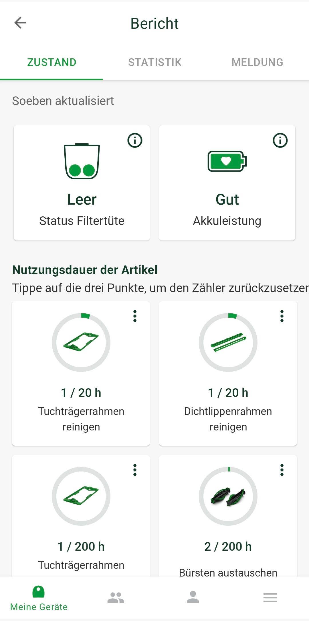 Screenshot aus der MyKobold-App