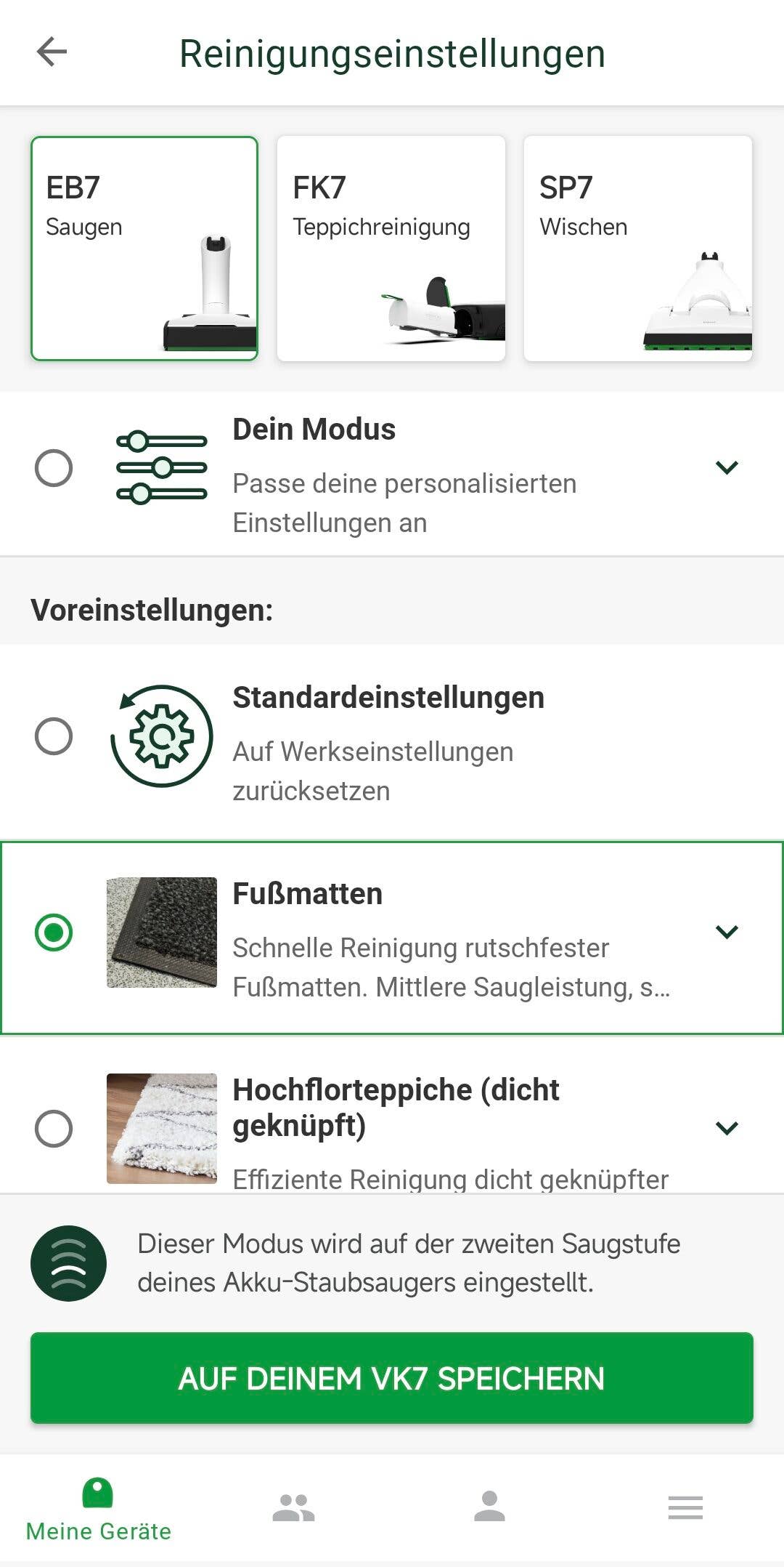 Screenshot aus der MyKobold-App