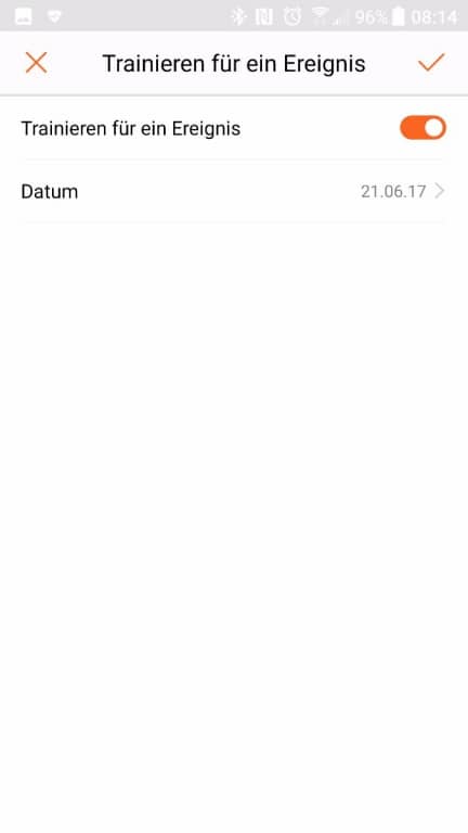Screenshot der Huawei Health App