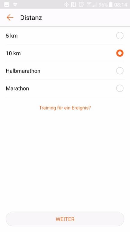 Screenshot der Huawei Health App