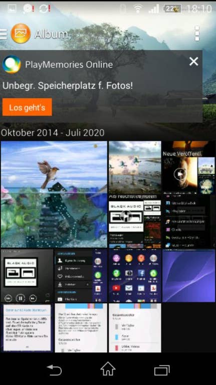 Screenshot des Xperia E3