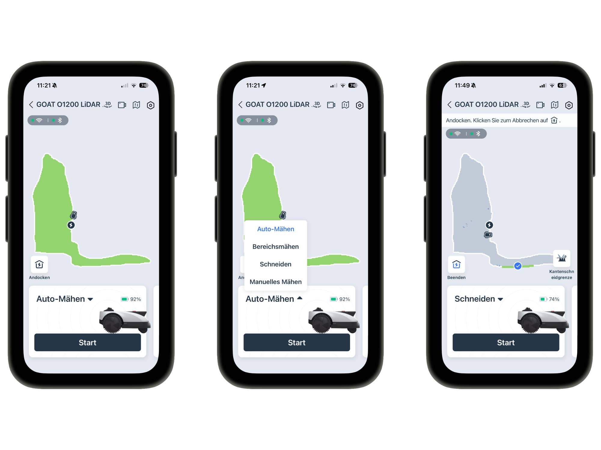Screenshot aus der Ecovacs-Home-App