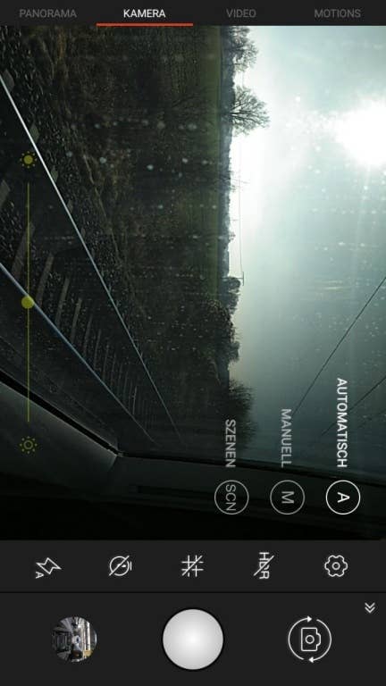 Screenshots der Kamera-App des BQ Aquaris V