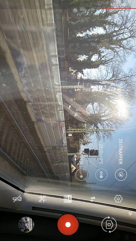 Screenshots der Kamera-App des BQ Aquaris V