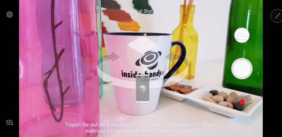 Screenshots der Kamera-App des Galaxy Note 8