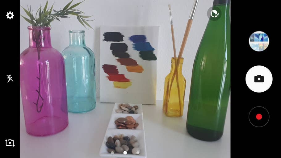 Screenshots der Kamera-App des Samsung Galaxy A5 (2017)