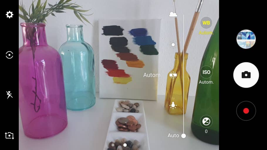 Screenshots der Kamera-App des Samsung Galaxy A5 (2017)