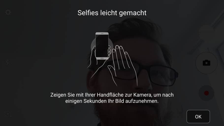 Screenshots der Kamera-App des Samsung Galaxy A5 (2017)