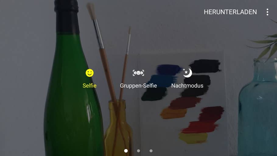 Screenshots der Kamera-App des Samsung Galaxy A5 (2017)