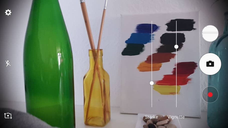 Screenshots der Kamera-App des Samsung Galaxy A5 (2017)