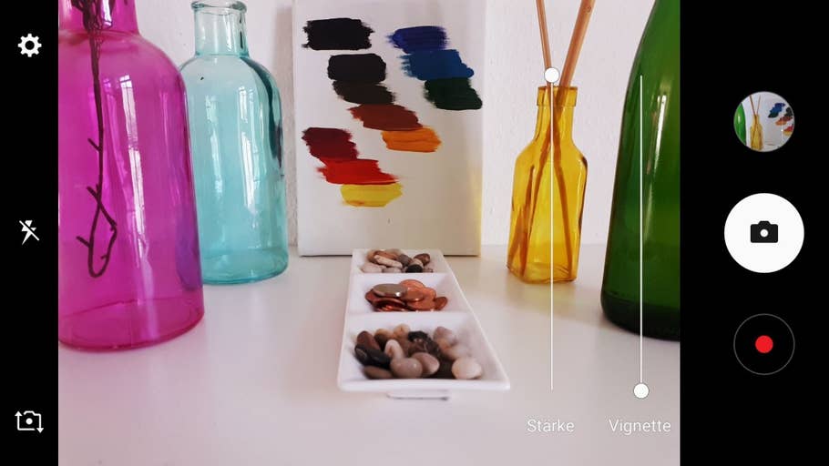 Screenshots der Kamera-App des Samsung Galaxy A5 (2017)