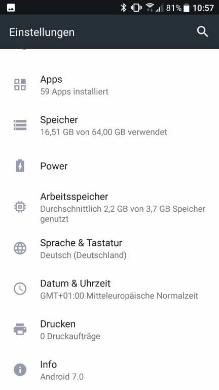 Screenshots der Sense-Oberfläche des HTC U Ultra