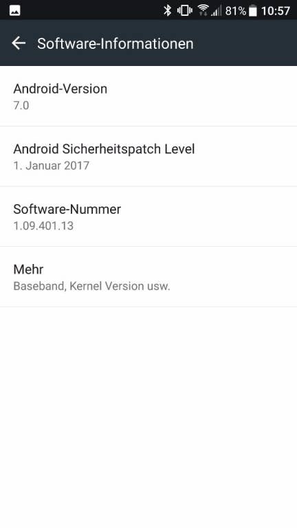 Screenshots der Sense-Oberfläche des HTC U Ultra