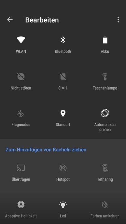 Screenshots des BQ Aquaris V