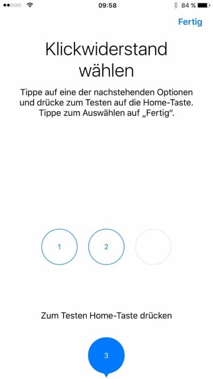 Screenshots des Menüs des iPhone 7 Plus