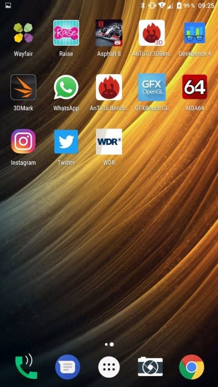 Screenshots des Menüs und der Einstellungen des Lenovo Phab 2 Pro