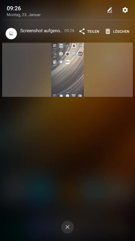 Screenshots des Menüs und der Einstellungen des Lenovo Phab 2 Pro