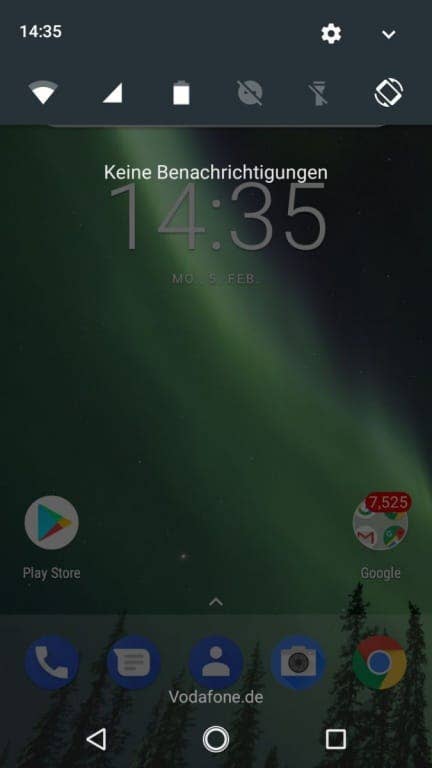 Screenshots des Nokia 2