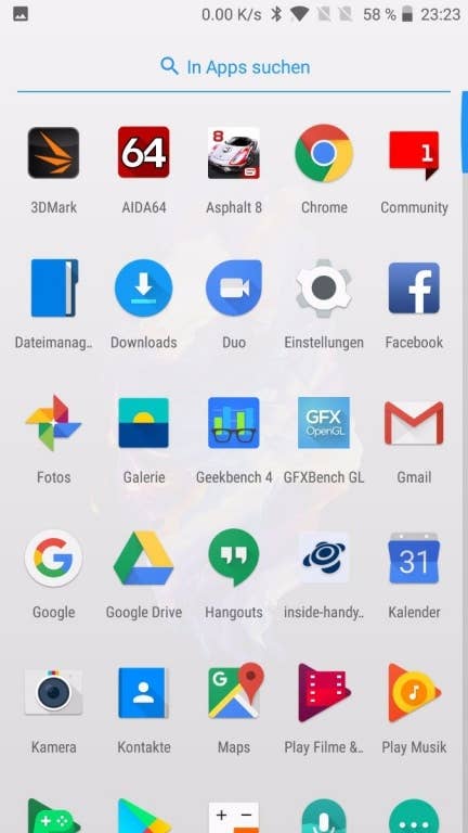 Screenshots des OnePlus 5 im Test