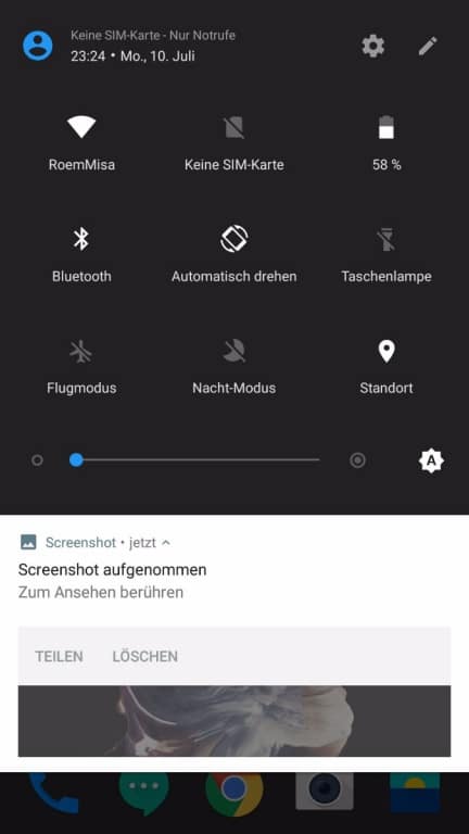 Screenshots des OnePlus 5 im Test