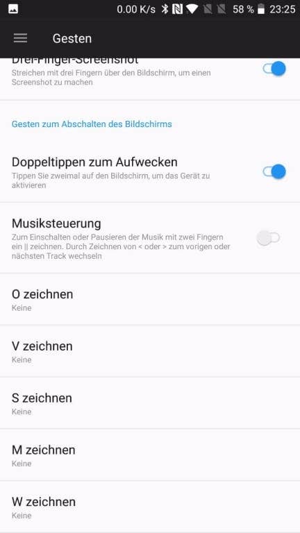 Screenshots des OnePlus 5 im Test