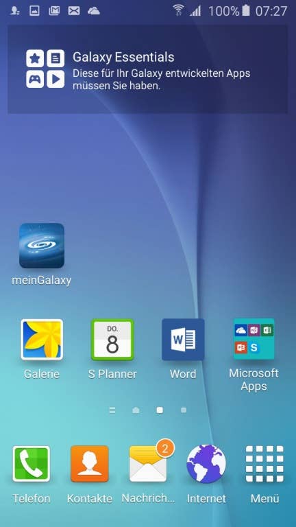 Screenshots des Samsung Galaxy S5 neo