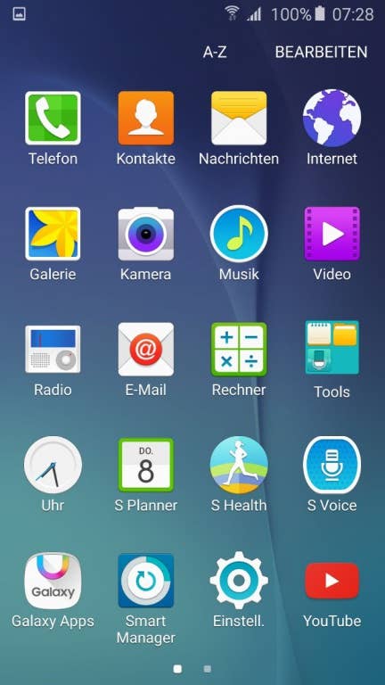 Screenshots des Samsung Galaxy S5 neo