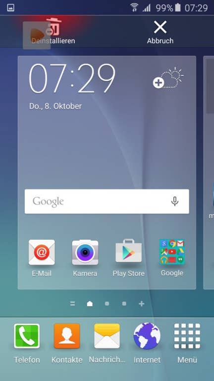 Screenshots des Samsung Galaxy S5 neo
