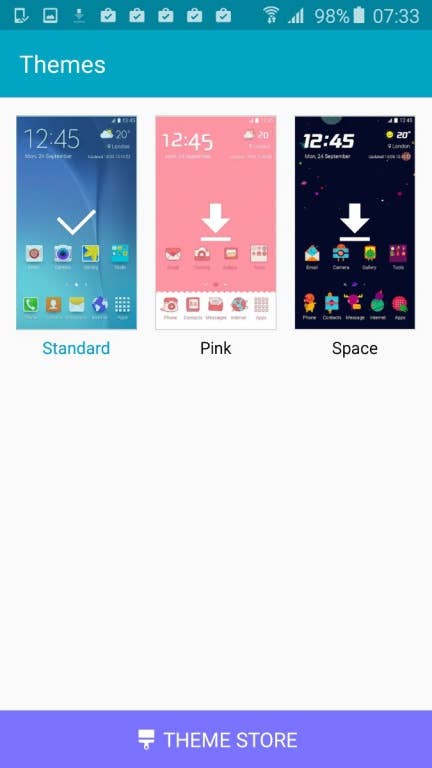 Screenshots des Samsung Galaxy S5 neo