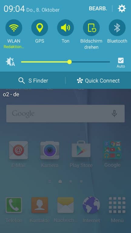 Screenshots des Samsung Galaxy S5 neo