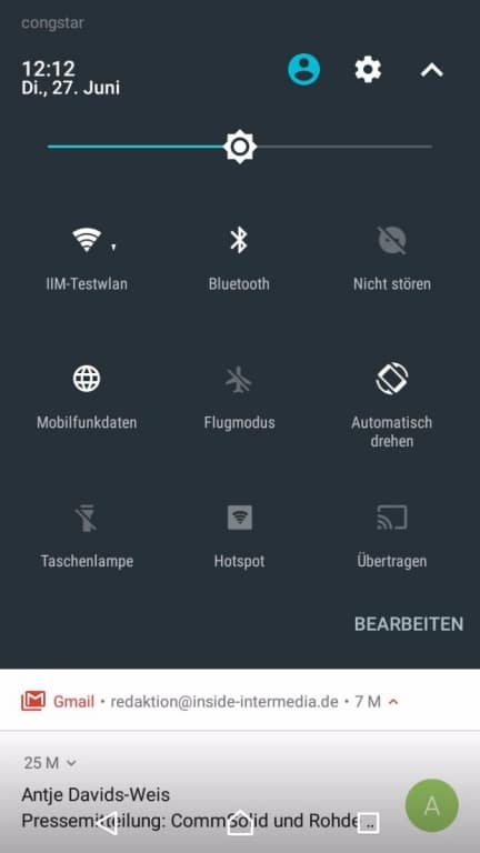 Screenshots des Sony Xperia L1