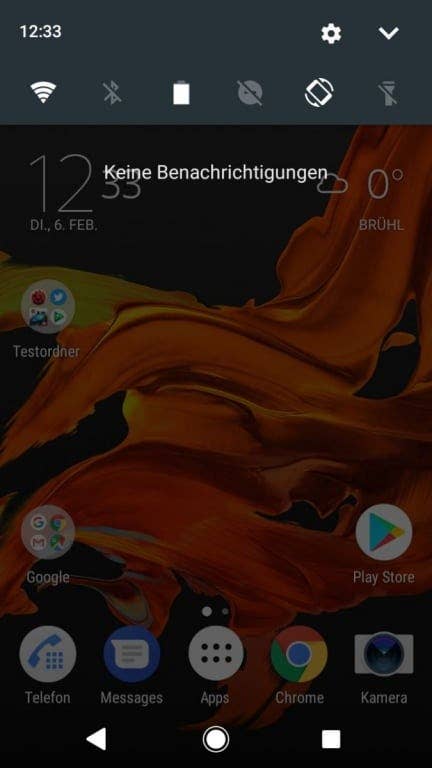 Screenshots des Sony Xperia L2