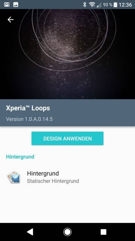 Screenshots des Sony Xperia L2