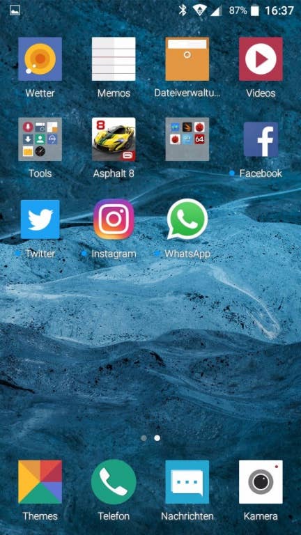 Screenshots des TP-Link Neffos X1