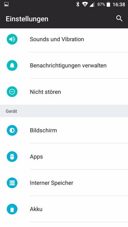 Screenshots des TP-Link Neffos X1