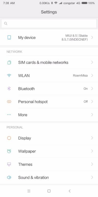 Screenshots des Xiaomi Mi Mix 2