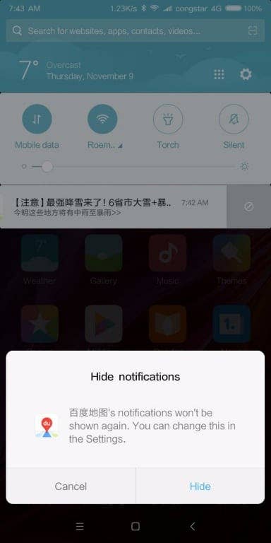 Screenshots des Xiaomi Mi Mix 2